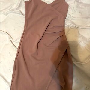 Elegant Mauve One-Shoulder Dress